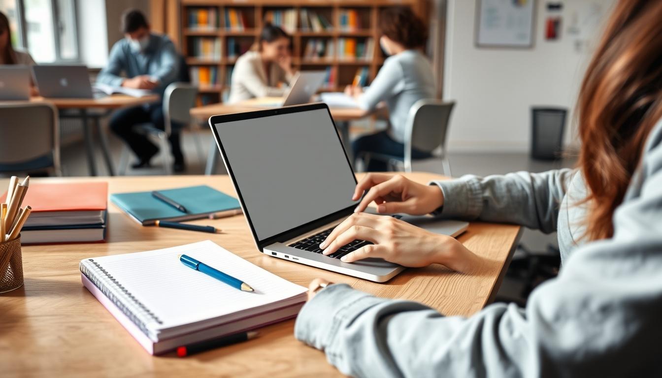 Modern university campus for students