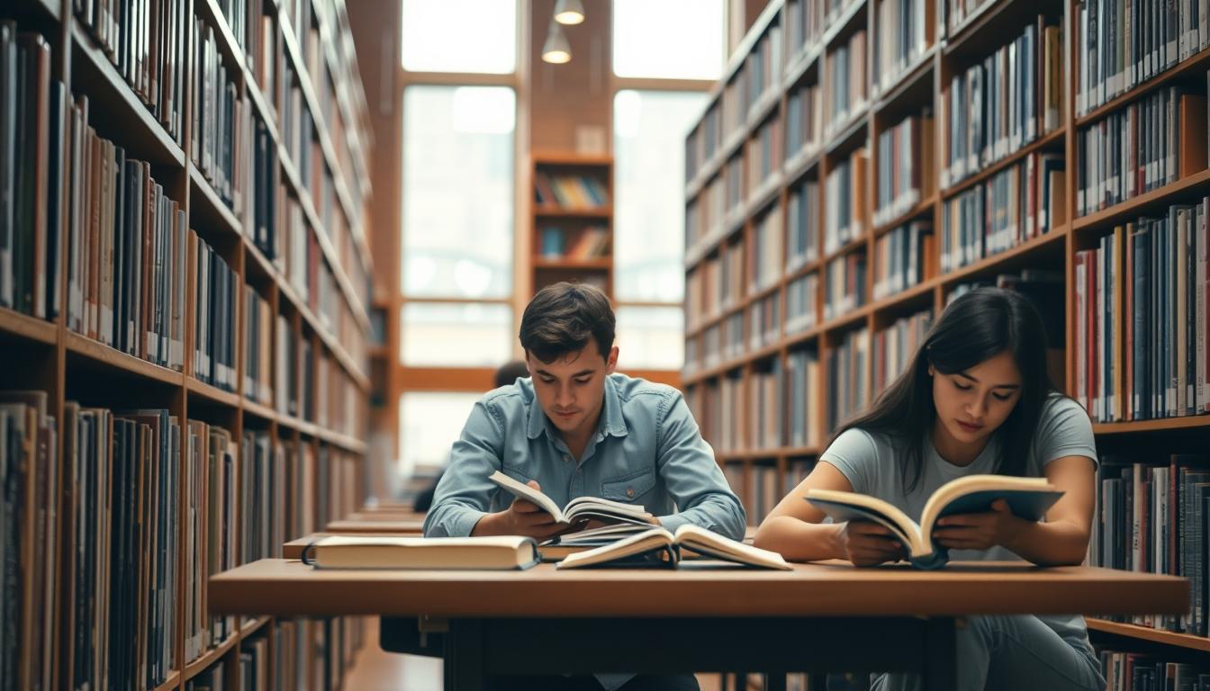 Structured study materials and learning resources on a desk